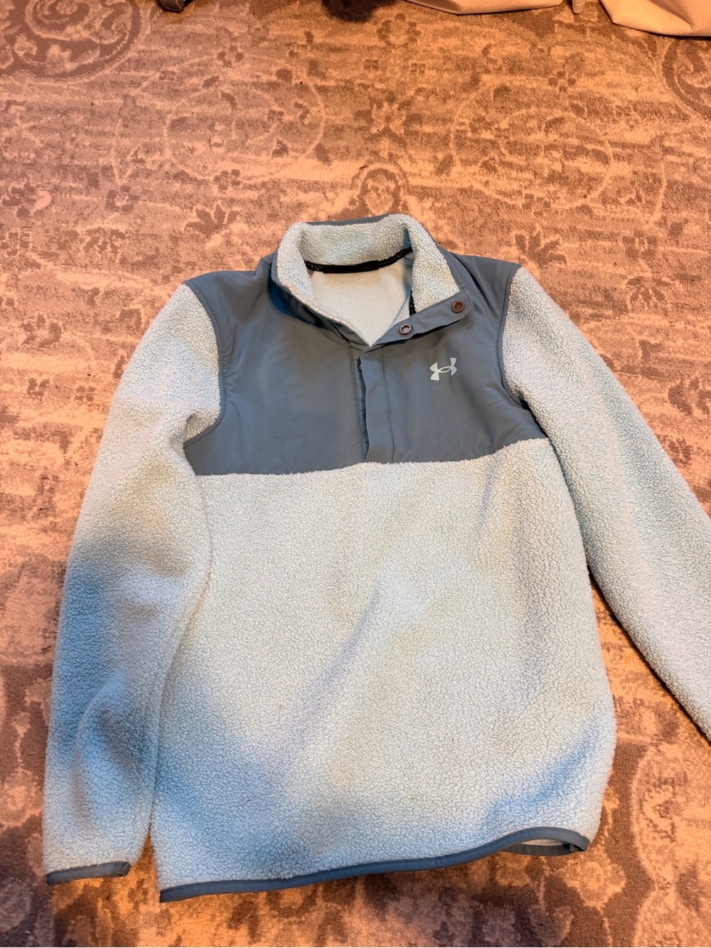 Under Armour Sherpa Fleece Golf Pullover Sky